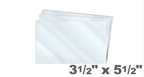 Index Card Laminating Pouches 3-1/2